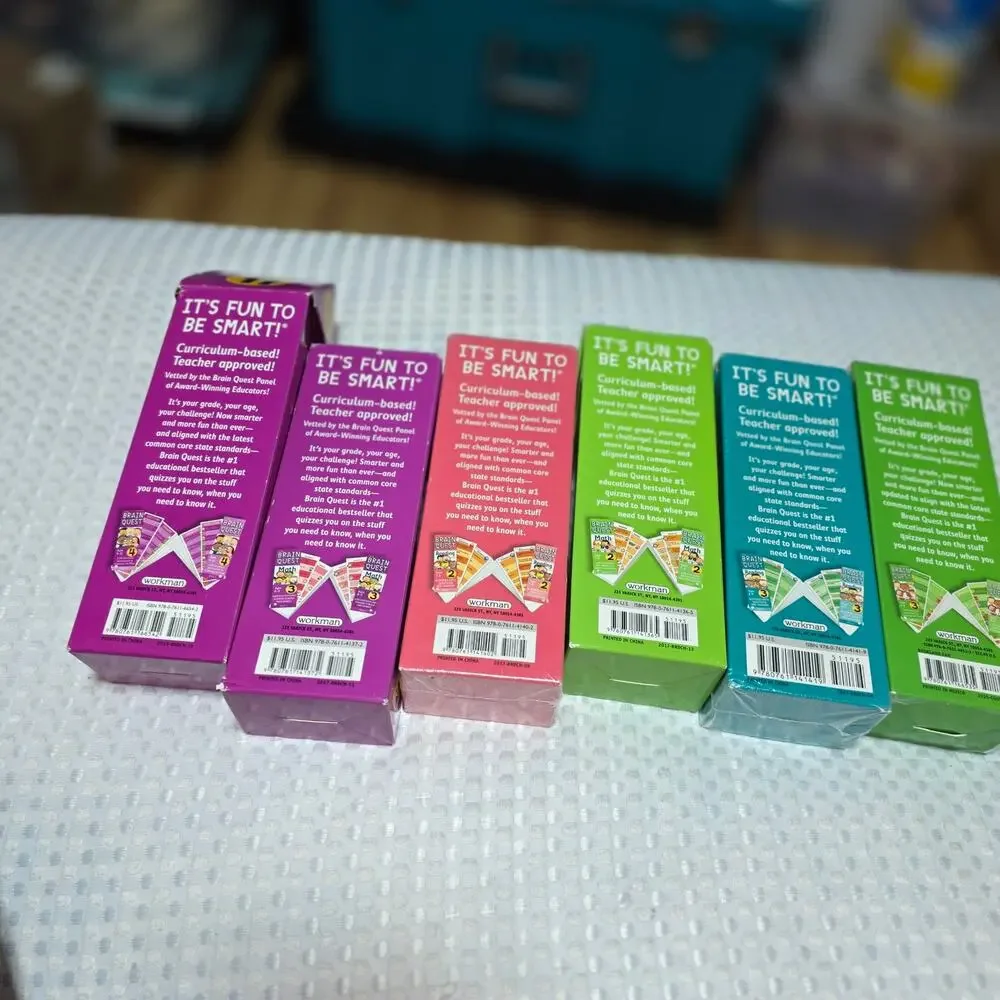BRAIN QUEST 6 BOXES OF TEACHING CARDS FUN  QUESTION ANSWERS